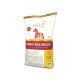 Weißer Sack mit Josera Amino Balancer für Pferde, beschriftet mit "HILFE" und "10 kg", mit einer roten Pferdegrafik und Nährwertangaben.