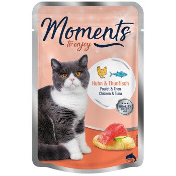 MOMENTS Adult 12x70 g Huhn & Thunfisch