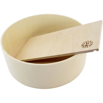 Sandbad (eckiger Deckel) L Eine Holz-Haustierschüssel mit einem abnehmbaren flachen Deckel, mit einem Logo eines Kaninchens und Sternen, entworfen für kleine Tiere.