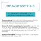 Huisdiervoedsel etiket met tonijn in saus met zeevruchten, met een lijst van ingrediënten, voedingsadditieven en analytische componenten.