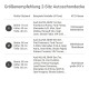 Tabelle mit Größenempfehlungen für eine Autositzbezug für zwei Personen, die Abmessungen und Beispielautomodelle für kleine, mittlere und große Größen auflistet.