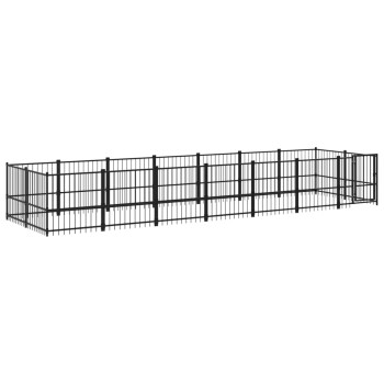 Outdoor Hundezwinger Stahl 6,79 m, 1,935 m, 1 m