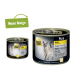 Zwei Dosen Select Gold Katzenfutter, "Pure Huhn" (Huhn), mit einer Siamkatzen-Grafik und "Vital Health Formula" auf der größeren Dose.