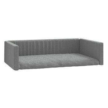 Kofferraum Hundebett Leinenoptik grau 45 cm, 19 cm, 70 cm