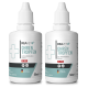 Zwei Flaschen REAVET Ohrentropfen, jeweils 50 ml, gekennzeichnet mit "mit kolloidalem Silber" und "25 PPM," hergestellt in Deutschland.