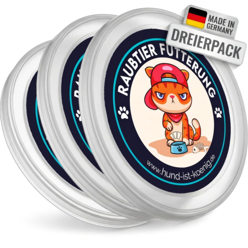 HUND IST KÖNIG Dosendeckel, Deckel für Dosen halten Tierfutter frisch, schließen Gerüche ein - 400g / 200g