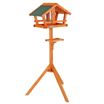 Vogelhaus mit Futtersilo