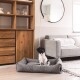 Hundebett HUSH dunkelgrau M