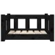 Hundebett Massivholz Kiefer schwarz/ braun 45,5 cm, 28 cm, 55,5 cm
