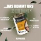 Dose ALPHAZOO Hundefutter mit Huhn, Karotten und Birnen, mit 67% Huhn, getreidefrei und reich an Muskelfleisch.