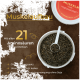 Geöffneter Eimer mit dunklen Pellets und Messlöffel; deutscher Text: „Die Basis für Muskelaufbau“, „Mit allen 21 Aminosäuren“