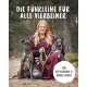 Eine Frau in einem kastanienbraunen Poncho sitzt mit zwei angeleinten Hunden, einem gestromten und einem grauen. Text: "Die Führleine für alle Vierbeiner."