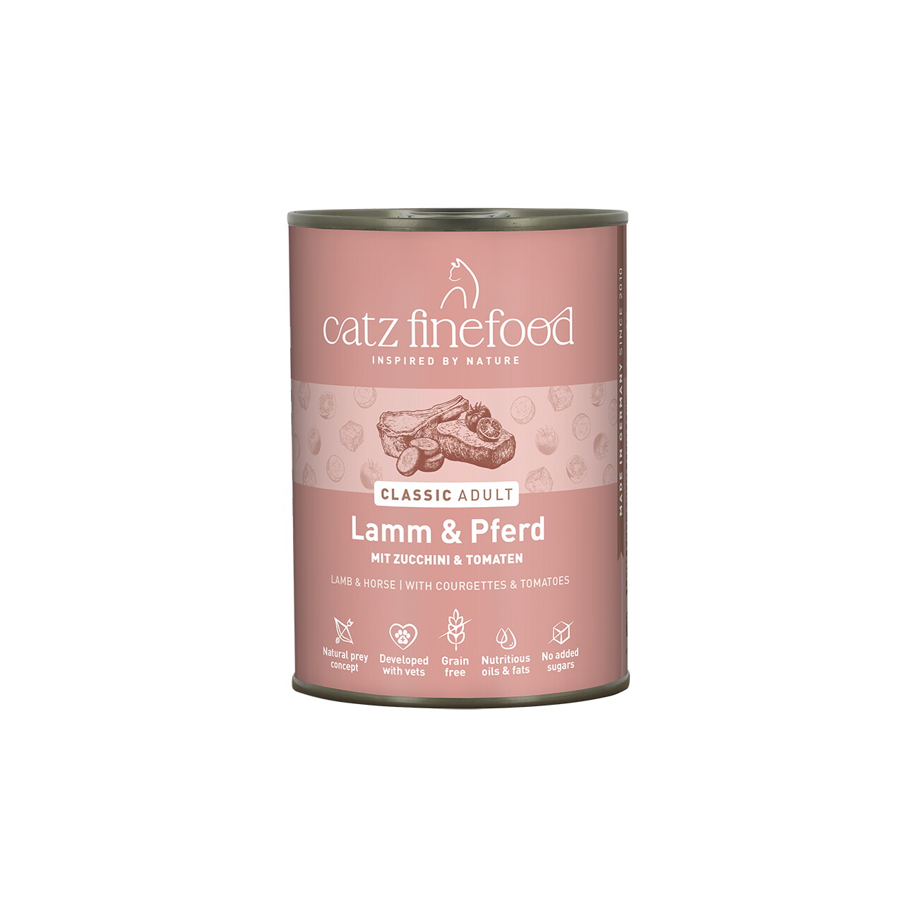 Catz finefood Nassfutter Katze Classic Adult Lamm und Pferd 6x400 g
