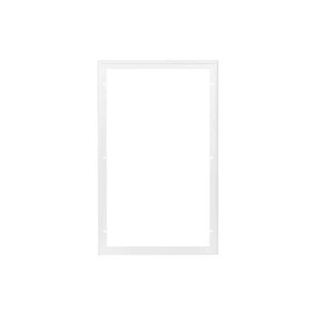 Leerer weißer Rahmen ohne Inhalt, geeignet zur Präsentation von Haustierprodukten oder Werbematerialien in einem Online-Haustiergeschäft.