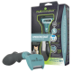 FURminator Undercoat deShedding Tool (Small, Long Hair) teal grooming tool with packaging and cat image