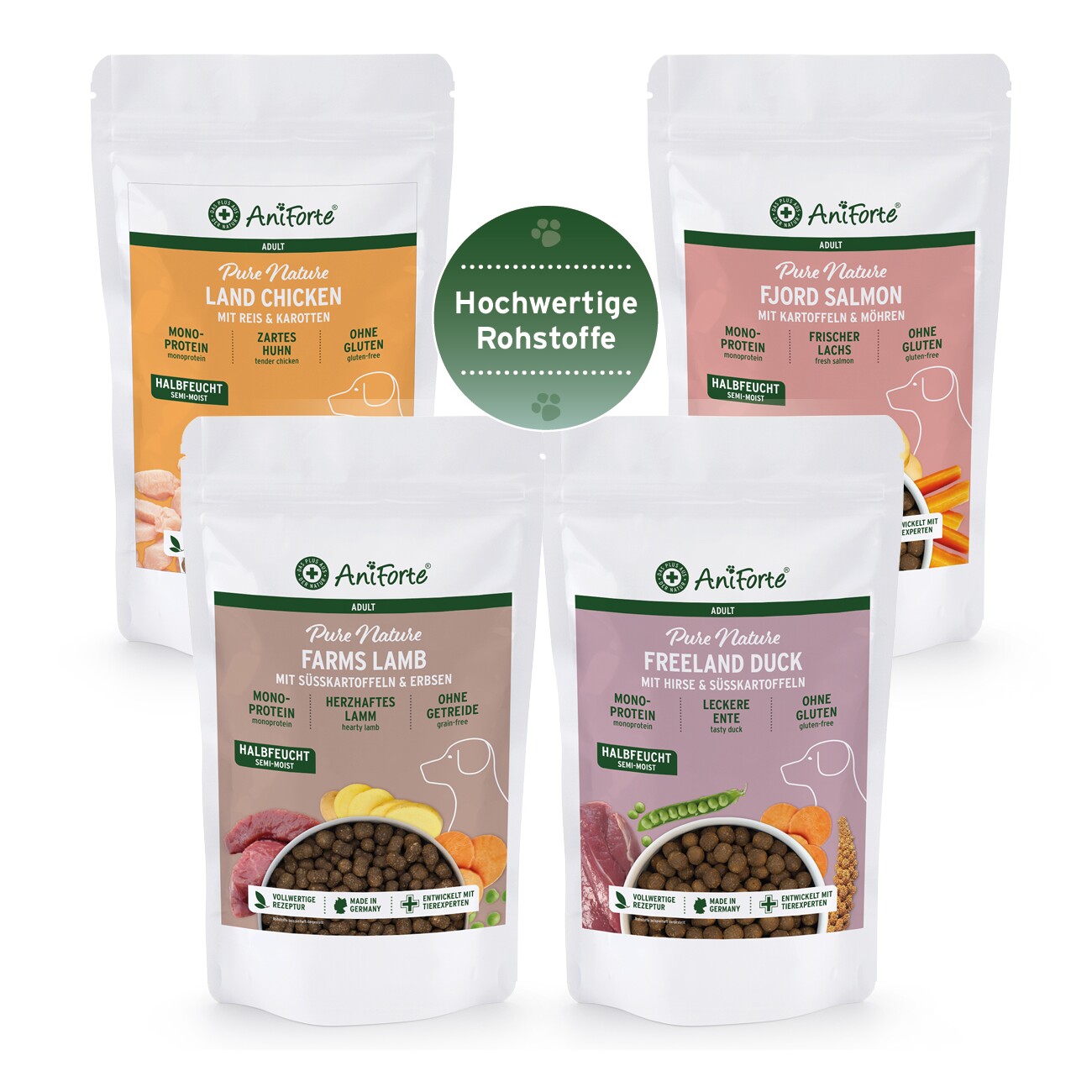 nassfutter hund Nassfutter WildBuffalo "Bffel & Spinat" fr Hunde