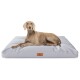 Hundekissen Gatsby aus Oxford-Gewebe grau XL