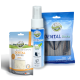 Zahnpflegeprodukte für Hunde, einschließlich Bellfor Dentalpulver, Dental Spray und Dentalsticks, die alle die Mundgesundheit fördern.