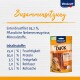 Vitakraft pure DUCK Hundesnackverpackung mit einem Golden Retriever, mit Details zu den Zutaten: 93,2% Entenbrust, 25% Feuchtigkeit, 50% Protein.