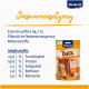 Vitakraft pure DUCK Hundesnackverpackung mit einem Golden Retriever, mit Details zu den Zutaten: 93,2% Entenbrust, 25% Feuchtigkeit, 50% Protein.