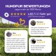 Kundenbewertungen für Hundpur-Haustierprodukte zeigen eine Bewertung von 4,82/5,00 aus 3.861 Bewertungen, mit Testimonials von Nora, Reinhard und Monika.