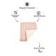 Weiche rosa Haustierdecke mit cremefarbener Unterseite, in der Schweiz entworfen, maschinenwaschbar, in verschiedenen Größen erhältlich, gemütlich und komfortabel.