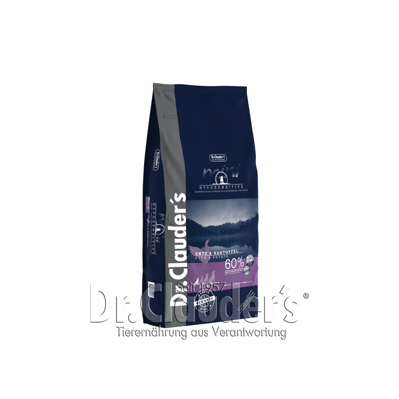 Dr. Clauder's Mini Hyposensitive Ente & Kartoffel Getreide frei 12,5 kg