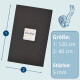 Schwarze GarPet‑Rechteckmatte mit Logo; sichtbarer Text: „Größe: 1: 120 cm, 2: 40 cm; Stärke: 5 mm“