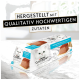 Verpacktes Katzenfutter mit Mousse und Thunfisch, beschriftet mit "GOURMET REVELATIONS," mit einem Bild einer weißen Katze und Text, der hochwertige Zutaten hervorhebt.