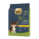 Hundefutterbeutel mit der Marke Select Gold, beschriftet mit "XS Adult" für Hunde bis zu 4 kg, mit Huhn als Hauptzutat.