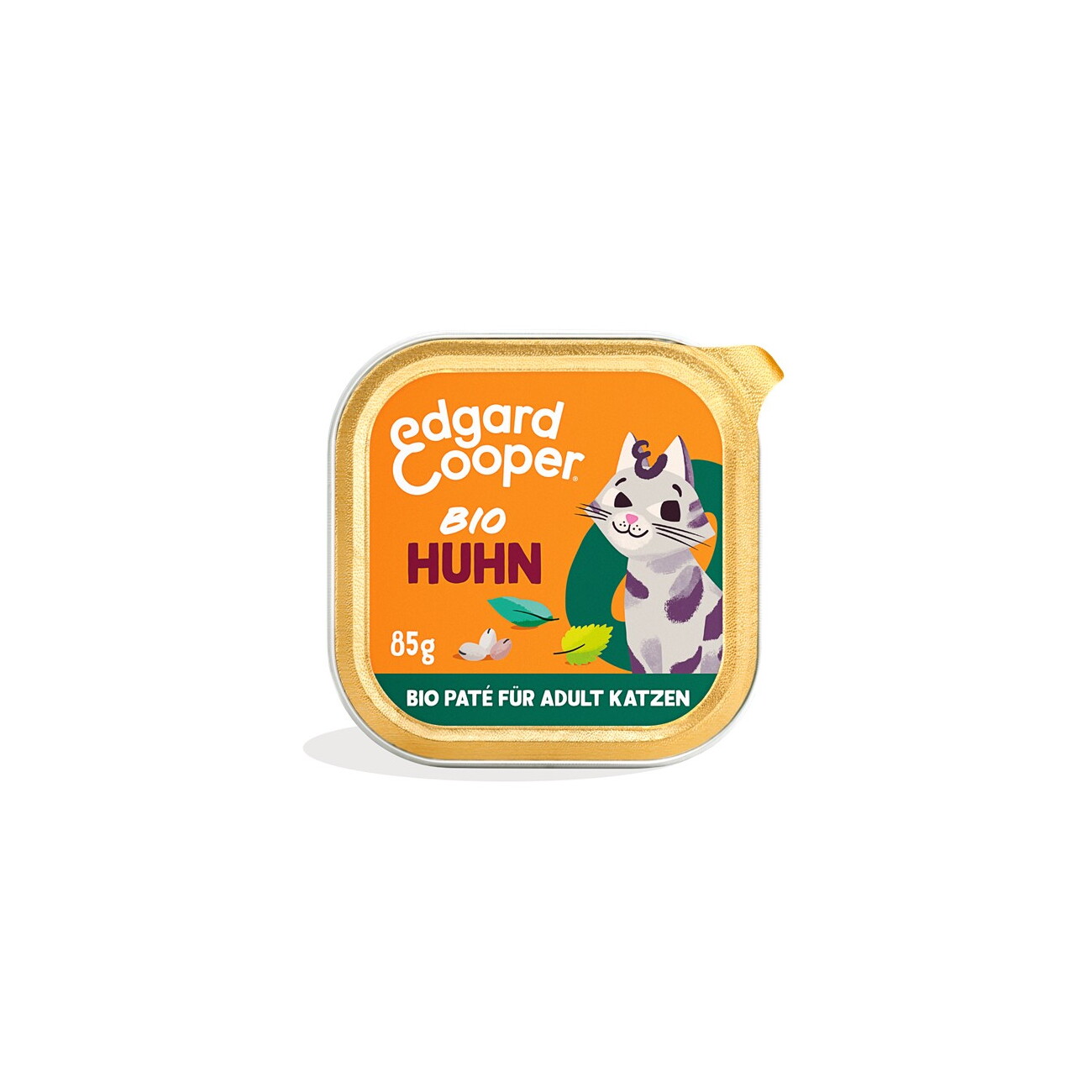 Edgard & Cooper Edgard&Cooper Nassfutter Katze Adult Paté Bio Huhn 16x85 g