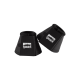 Schwarze Pferdeglockenstiefel von Eskadron, mit einer strukturierten Oberfläche und Logo, entworfen zum Schutz des Hufs.