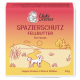 Yuki kümmert sich um Fellbutter, eine pfotenförmige Tierbutter aus Kokosnuss, schwarzem Kreuzkümmel, Neem- und Teebaumölen zum Schutz des Fells.