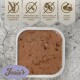 Vogelperspektive einer Nassfutterschale (braune Pastete); Banner: getreide-/glutenfrei, ohne Konservierungsstoffe, zuckerfrei, hoher Fleischanteil; Logo ‚Josie's‘.