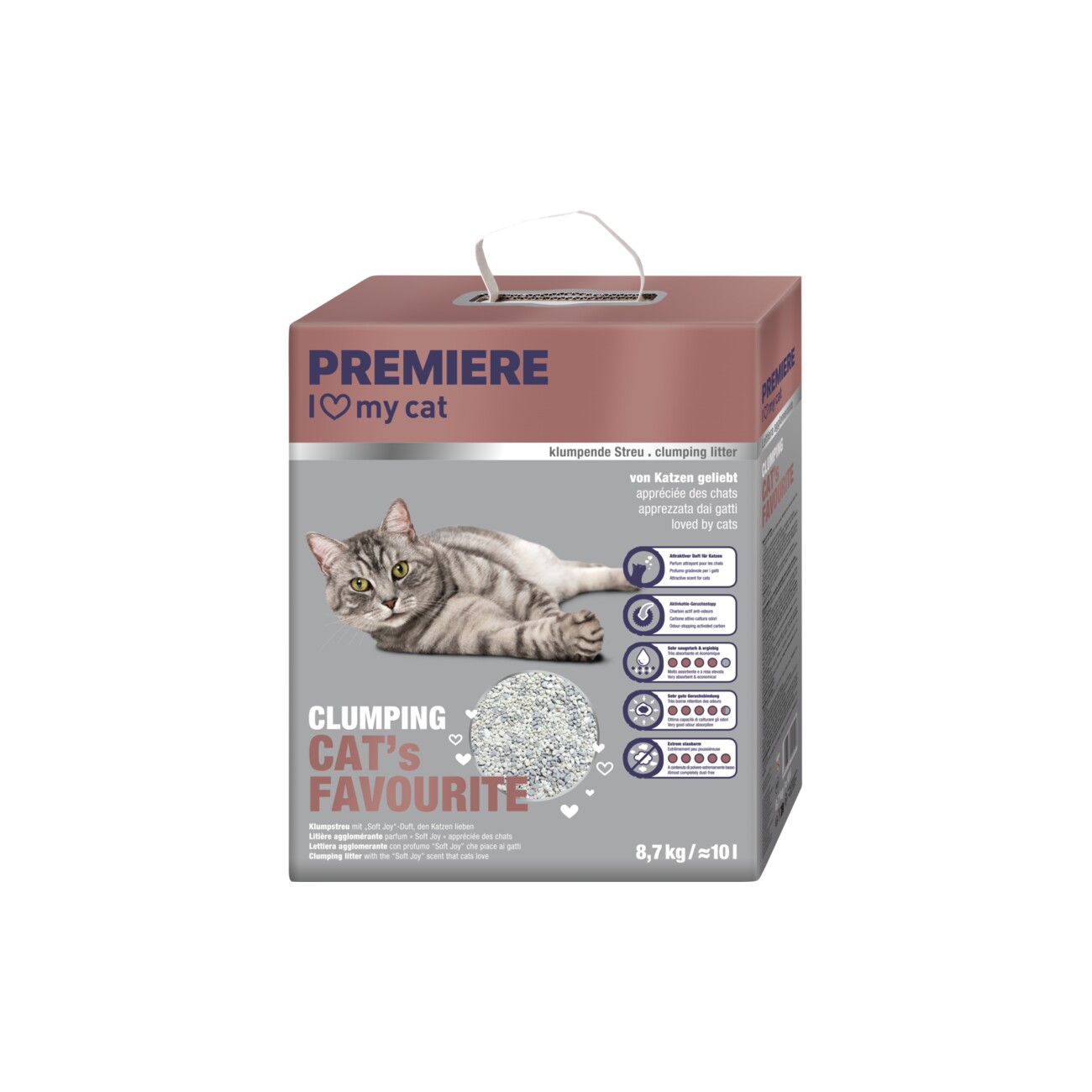 PREMIERE Cat's Favourite Klumpstreu Adult 10 l | FRESSNAPF