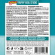 Rückseite der DeliBest PUPPY VITAL STICKS-Packung mit mehrsprachigen Zutatenangaben, Analyse-Tabelle, Barcode und 50 g