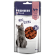 PREMIERE Mini Sticks friandises pour chat I love my cat au poulet et canard, texture douce, paquet de 50g avec image de chat gris.