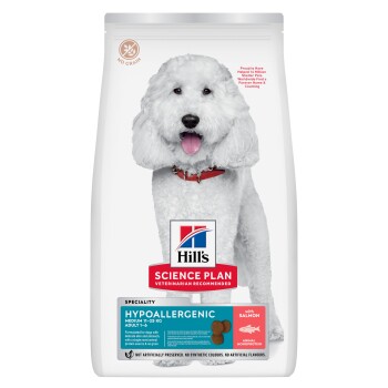 Meilleurs prix pour Hill's Science Plan Hypoallergenic Croquettes pour Chien, Medium, Adulte, Saumon 2,5 kg