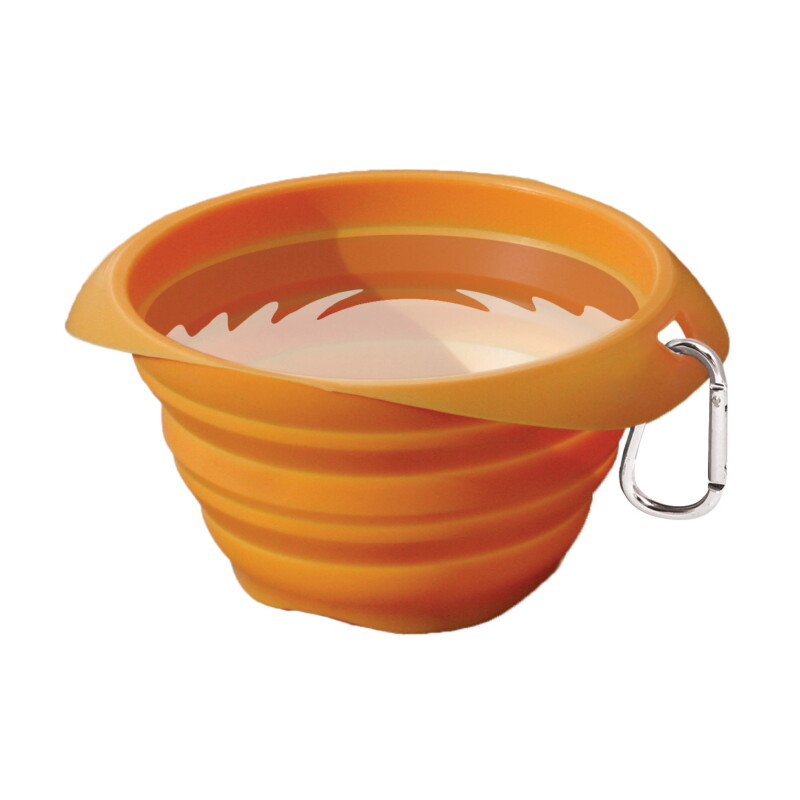 Kurgo Zusammenfaltbarer Hundenapf orange