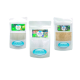Drei Pakete AQUARIS Teichprodukte, die Etiketten mit bunten aquatischen Bildern und Produktnamen zeigen, auf einem weißen Hintergrund präsentiert.