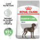 Royal Canin Digestive Care hondenvoederzak met een bruine hond, met tekst die de verbeterde ontlastingkwaliteit en 97% optimale resultaten benadrukt.