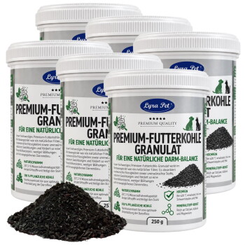 Lyra Lyra Pet Premium Futterkohle Granulat 6x250 g