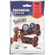Opakowanie 200 g przysmaków dla psów "Premiere. I love my dog" oznaczone jako "Bonies" z obrazkami przysmaków w kształcie kości i smakiem wołowiny.