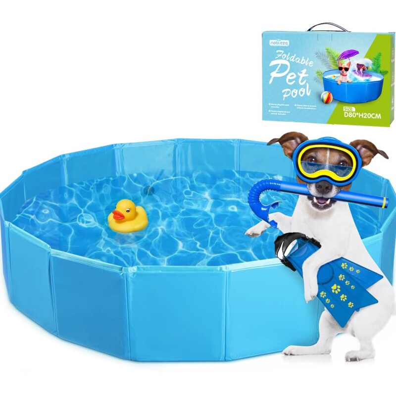 Nobleza - Hundepool - Planschbecken Für Hunde Blau 1, 2 M, 30 Cm