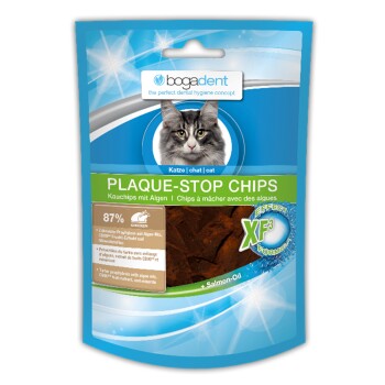 Plaque-Stop Chips Katze 50g Huhn