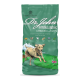 Hunde-Futterbeutel mit "Dr. John Hypoallergenic Chicken with Oats", der 21% Protein, 10,5% Fett und Vorteile für empfindliche Mägen hervorhebt.