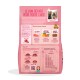 Sachet rose pour chiots portant « LE BON DÉPART POUR VOTRE CHIOT », logo Edgard & Cooper, icônes d'ingrédients et tableau d'alimentation