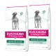 Eukanuba Veterinary Diets Hundefutterbeutel, gekennzeichnet mit 'Eingeschränkte Kalorien', mit einer Silhouette eines Hundes, jeweils 12 kg.