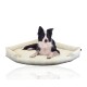 ® XXL Eck-Hundebett für große Hunde aus Cord XL