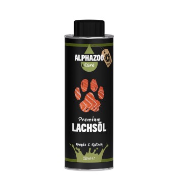 ALPHAZOO Lachsöl für Hunde & Katzen 250 ml